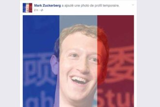 Mark Zuckerberg : changez votre photo de profil pour montrer votre soutien à la France et aux Parisiens.