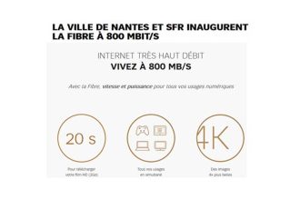 SFR : la fibre en THD passe à 800 Mb/s dans la ville de Nantes