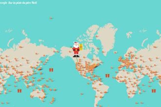 Suivre à la trace le Père Noël, c'est possible grâce à une carte interactive