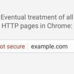 La navigation sur les sites HTTP étant risquée, Chrome 56 vous en avertit.