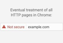 La navigation sur les sites HTTP étant risquée, Chrome 56 vous en avertit.