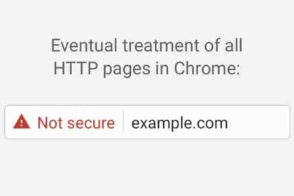 La navigation sur les sites HTTP étant risquée, Chrome 56 vous en avertit.