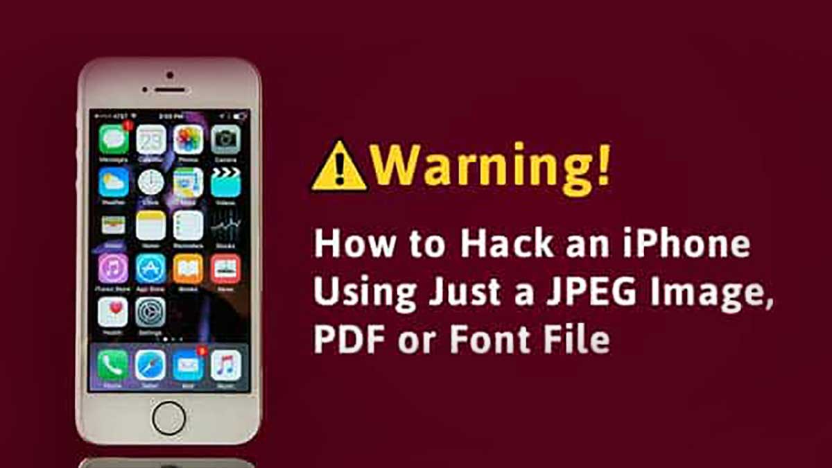 Une simple image JPEG peut être utilisée pour pirater un iPhone.