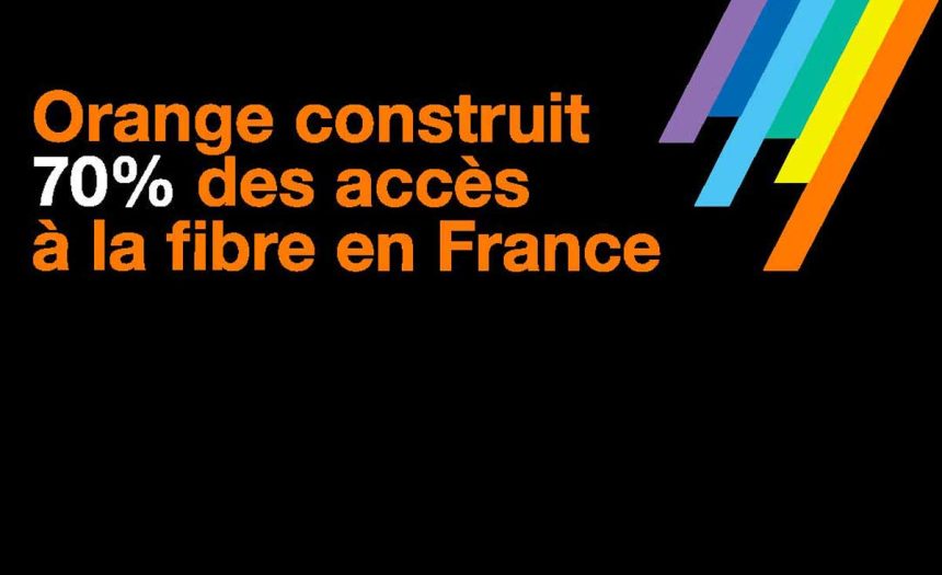 Orange construit 70% des accès à la fibre en France