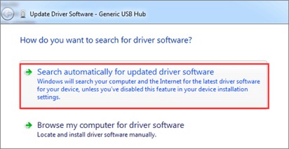 Update Driver Software Generic USB Hub