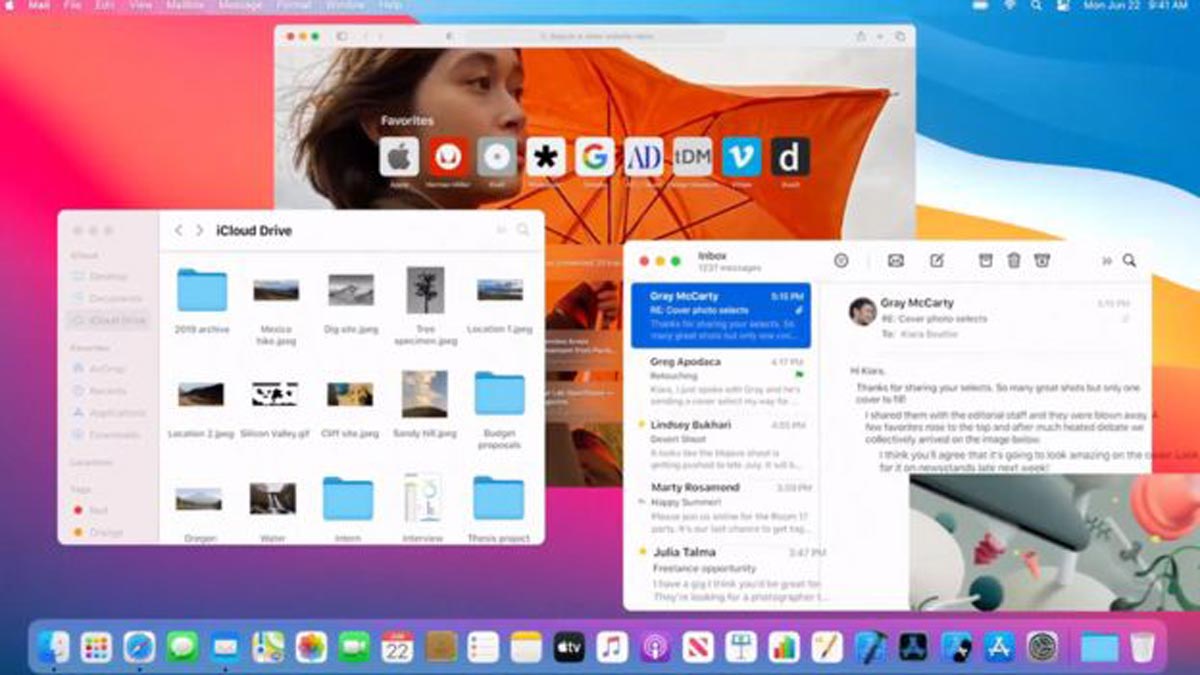 La nouvelle version de MacOS, "Big Sur", a subi des modifications de conception.