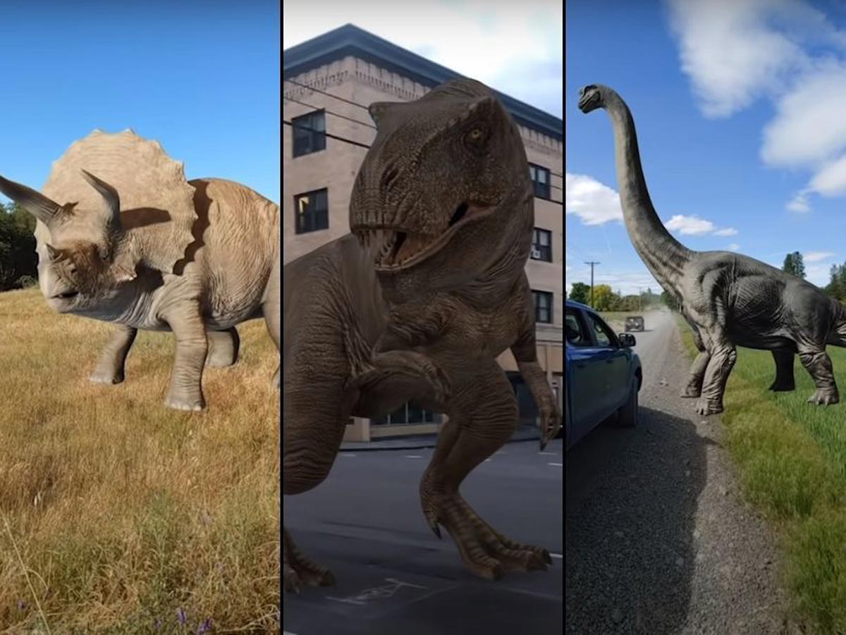 Google "fait revivre" les dinosaures grâce à la réalité augmentée