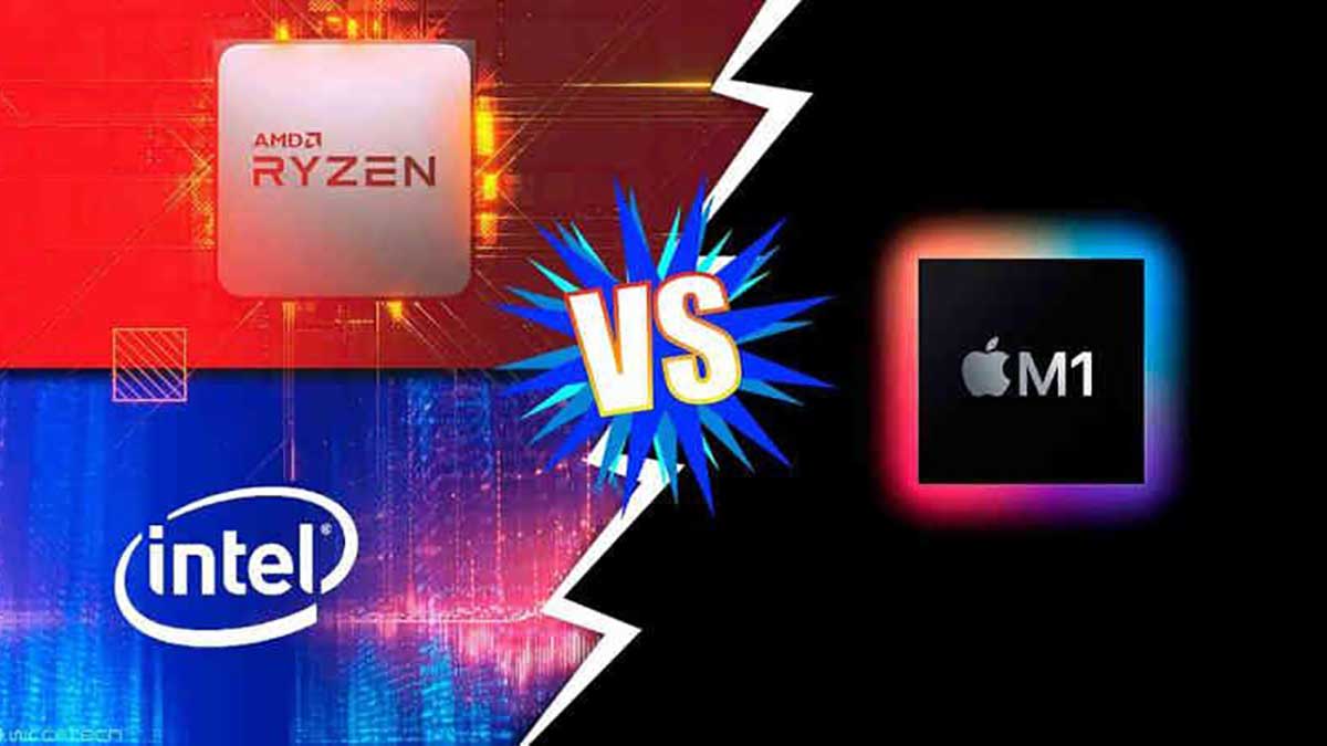 Apple M1 contre Intel et AMD