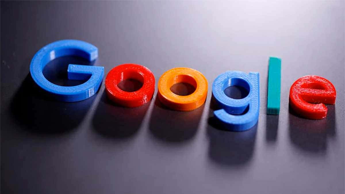 Image de fichier illustrative d'un logo Google créé sur une imprimante 3D prise le 12 avril 2020.