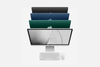 Concept nouveaux iMac de 32 pouces.