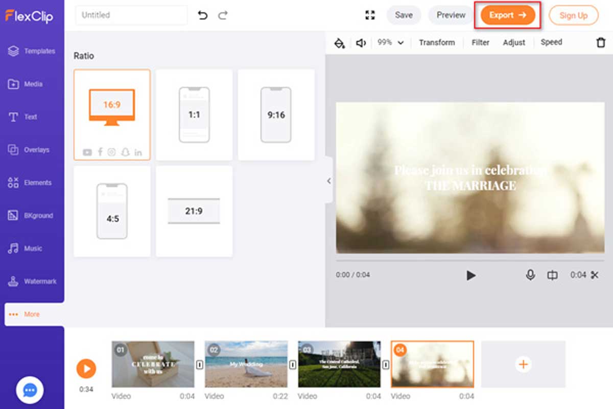 FlexClip est un outil de création et de montage vidéo en ligne