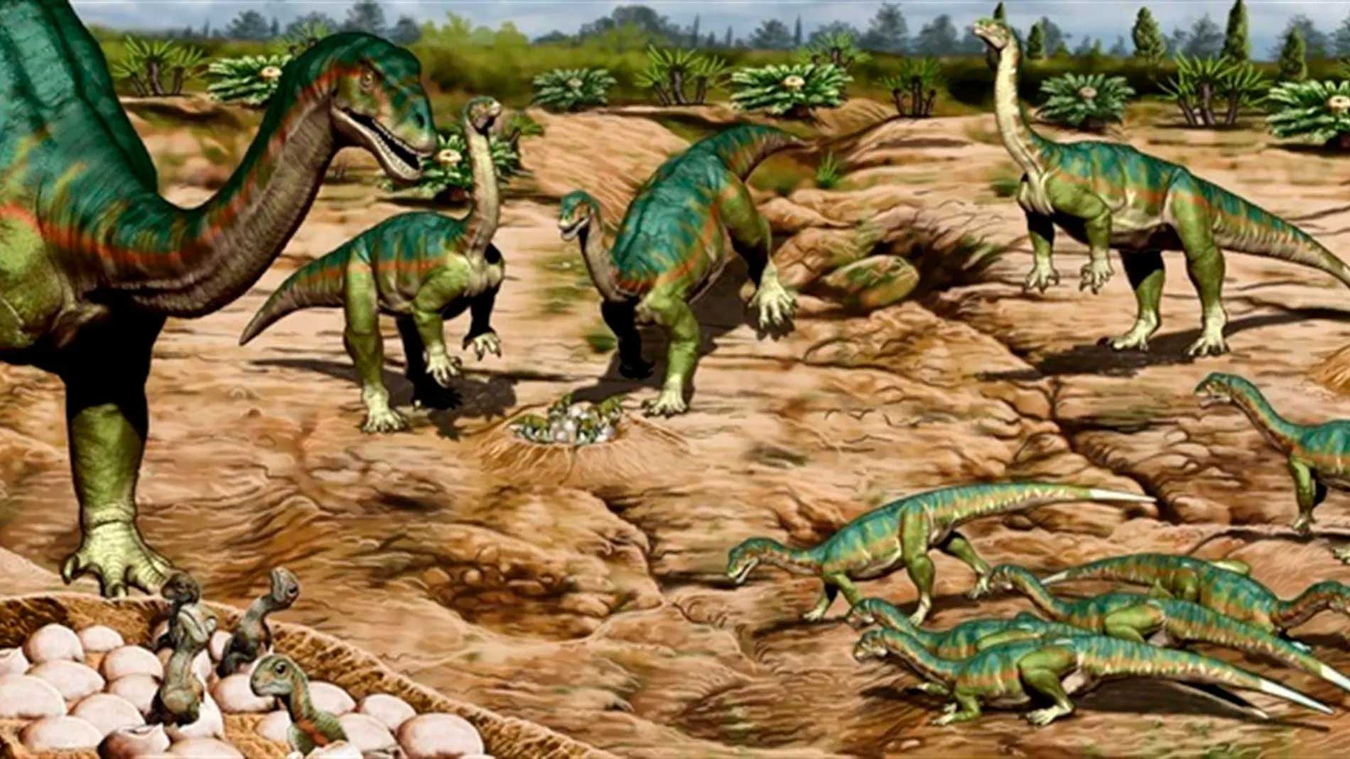 Découverte d'un nid contenant plus de 100 dinosaures qui vivaient autrefois en troupe