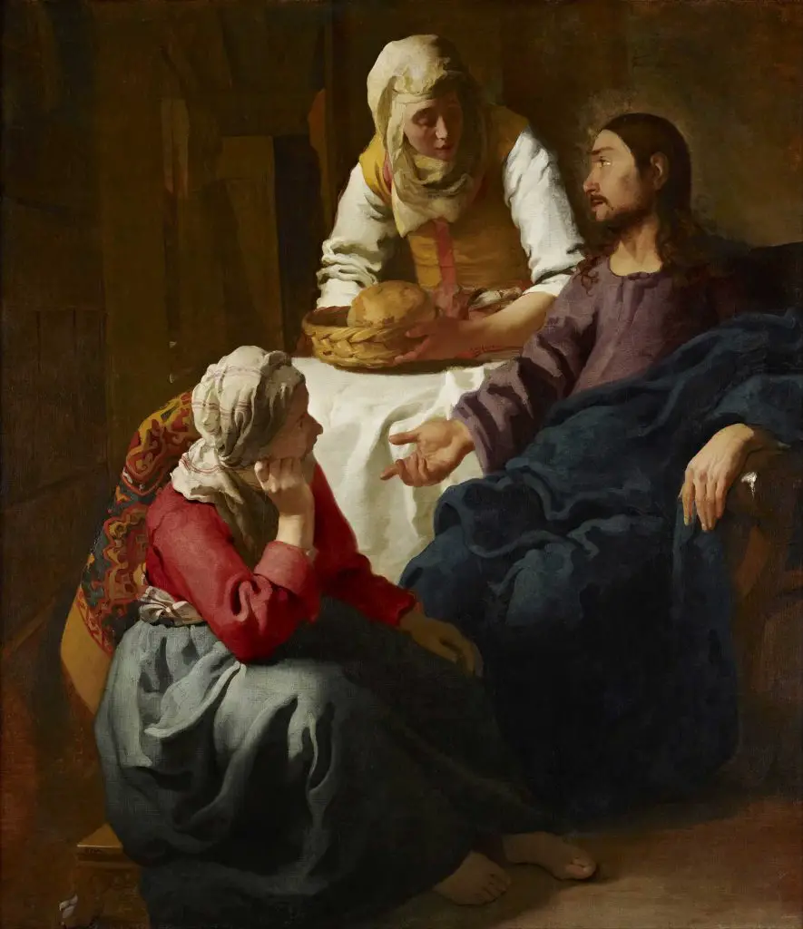 Qui était Johannes Vermeer et pourquoi Google lui rend-il hommage ? 5 Le Christ dans la maison de Marthe et Marie, vers 1654-55 (National Gallery of Scotland, Édimbourg).