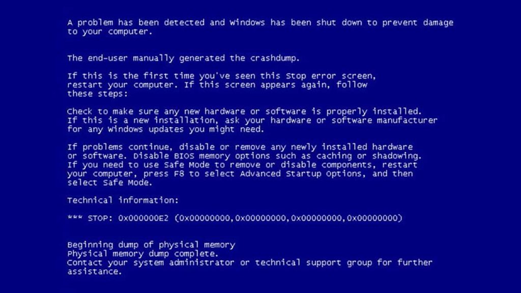 Avec Windows 11, l'écran bleu de la mort est de retour.