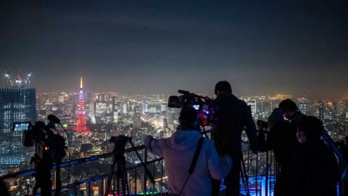 Les habitants du Japon ont également apprécié le spectacle.