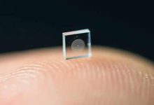 La caméra de la taille d'un grain de sel. (Université de Princeton)