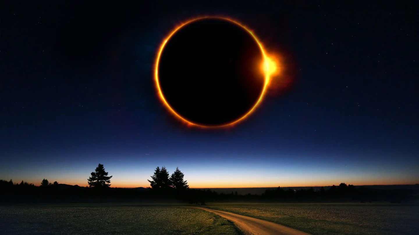 Eclipse solaire totale.