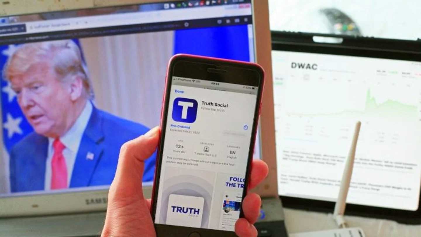 Truth Social, le nouveau réseau social de Donald Trump.