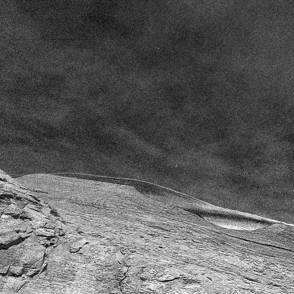 Nuages sur Mars (GIF : NASA)
