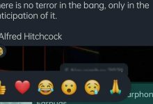 Réactions avec six emojis dans les messages WhatsApp