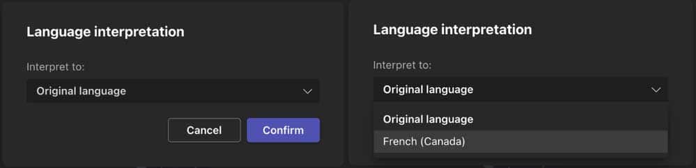 Traduction des langues dans Microsoft Teams