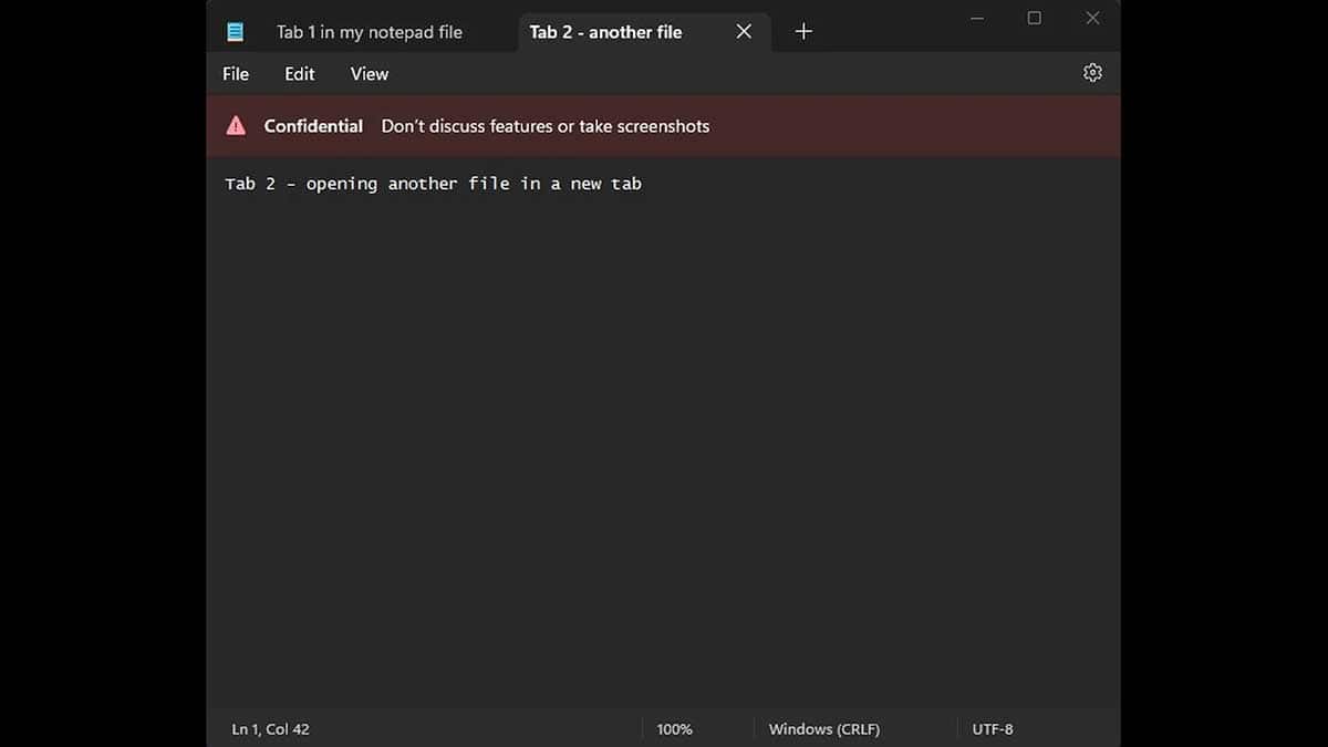 Le Bloc-notes de Windows 11 obtient des onglets : Fuite accidentelle par un employé de Microsoft
