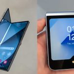 Deux smartphones pliables Samsung Galaxy : le Galaxy Z Fold6 à gauche et le Galaxy Z Flip6 à droite, chacun affichant son écran.