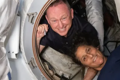 Astronautes NASA Butch Wilmore et Suni Williams à bord de l'ISS