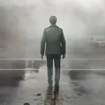Un personnage de Silent Hill 2 Remake, de dos, dans une rue brumeuse et déserte, illustrant l'atmosphère oppressante du jeu.