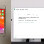Capture d’écran montrant un iPhone connecté à l'ordinateur avec l'application Unlockit ouverte, prête pour contourner le verrouillage MDM.