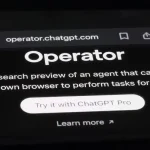 Interface ChatGPT Operator : Agent IA autonome avec navigateur web intégré