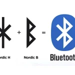 Combinaison des runes nordiques H et B formant le logo Bluetooth moderne
