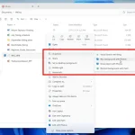 Menu contextuel de Windows 11 affichant les premières actions IA, dont flou d’arrière-plan et recherche visuelle Bing.