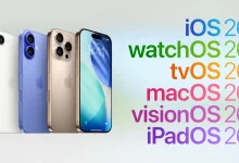 Alignement des systèmes Apple sous iOS 26, avec plusieurs modèles d’iPhone affichés à gauche de la liste des OS.