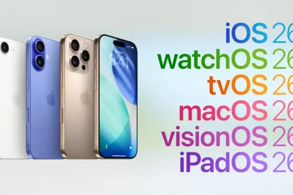 Alignement des systèmes Apple sous iOS 26, avec plusieurs modèles d’iPhone affichés à gauche de la liste des OS.
