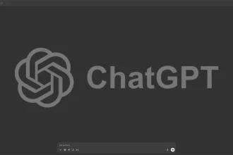 Logo de ChatGPT affiché sur un écran d’ordinateur, illustrant l’interface de l’intelligence artificielle développée par OpenAI.
