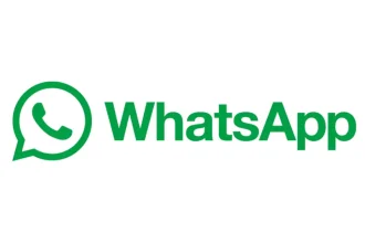 Logo officiel de WhatsApp affiché en vert sur fond blanc, utilisé dans le contexte de l’application mobile.