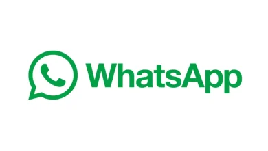 Logo officiel de WhatsApp affiché en vert sur fond blanc, utilisé dans le contexte de l’application mobile.