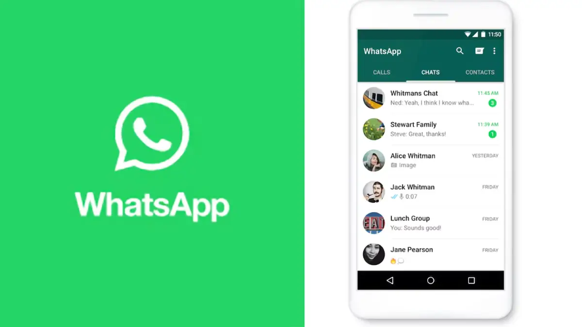 Logo WhatsApp et interface de l'application, au cœur des enjeux de confidentialité avec l'IA Gemini.