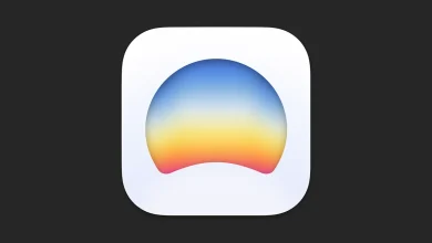 Icône de l'application Dia représentant un dégradé coloré en forme d’arc inversé
