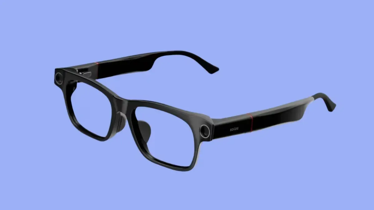 Lunettes Ally Solos avec caméras intégrées de chaque côté du cadre pour assistance IA