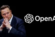 Elon Musk devant le logo OpenAI sur fond noir, dossier sur la demande de blocage d’accès à des documents détenus par Meta