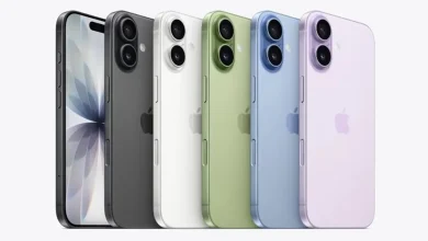 Rangée d’iPhone 17 en plusieurs couleurs, design ultrafin mis en avant