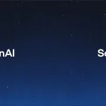 Logo d’OpenAI et mention Sora 2 sur fond nocturne étoilé