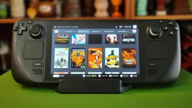 Steam Deck affichant la bibliothèque de jeux, interface Steam rétablie après panne