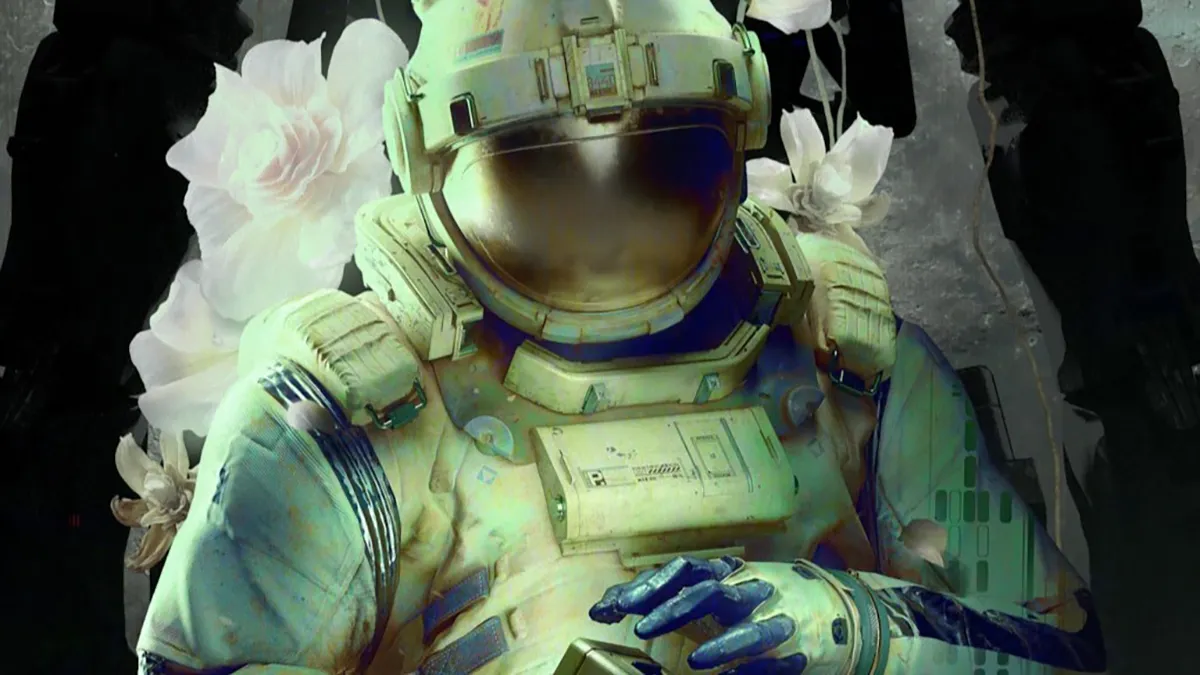 Xbox Game Pass décembre 2025, astronaute de Routine en scaphandre, ambiance science-fiction sombre